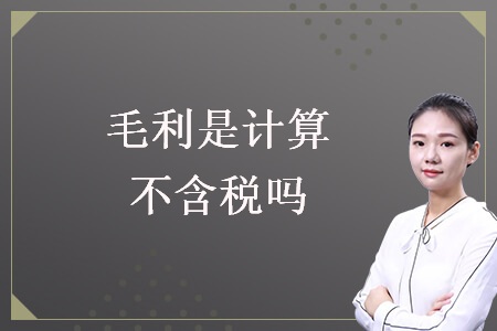 毛利是計(jì)算不含稅嗎
