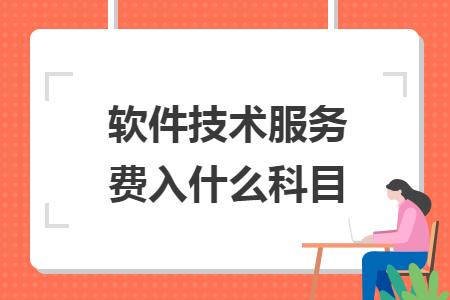 軟件技術(shù)服務(wù)費入什么科目