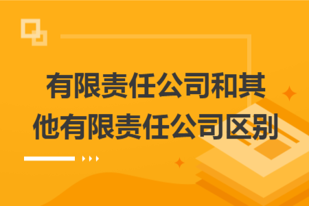 有限責任公司和其他有限責任公司區(qū)別