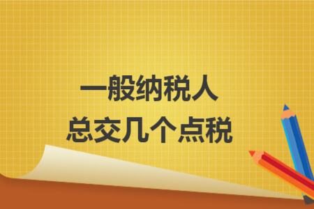 一般納稅人總共交幾個(gè)點(diǎn)稅