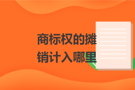商標(biāo)權(quán)的攤銷(xiāo)計(jì)入哪里