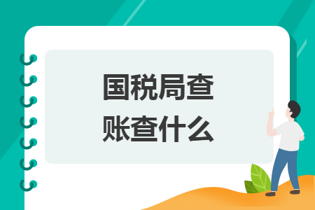國(guó)稅局查賬查什么