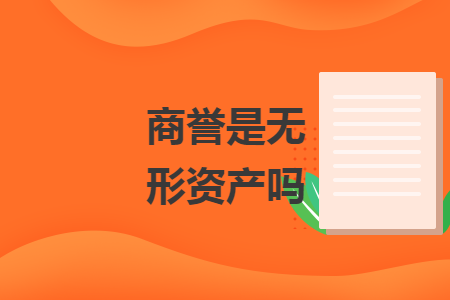 商譽(yù)是無(wú)形資產(chǎn)嗎