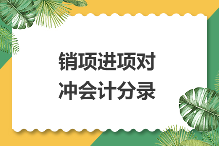 銷項(xiàng)進(jìn)項(xiàng)對(duì)沖會(huì)計(jì)分錄