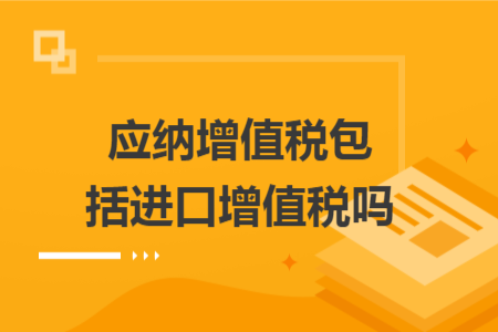 應納增值稅包括進口增值稅嗎