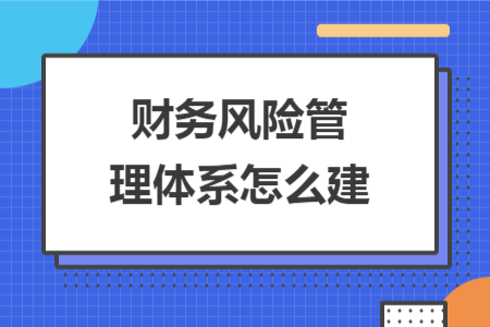 財務風險管理體系怎么建